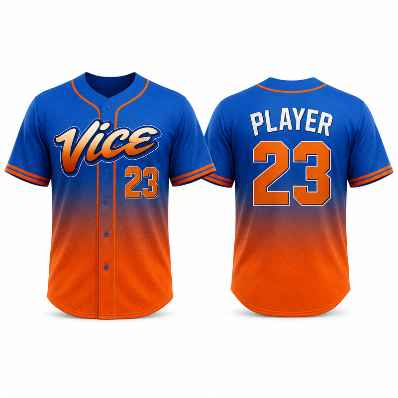 Houston Vice Player Button-Down Jersey - Blue